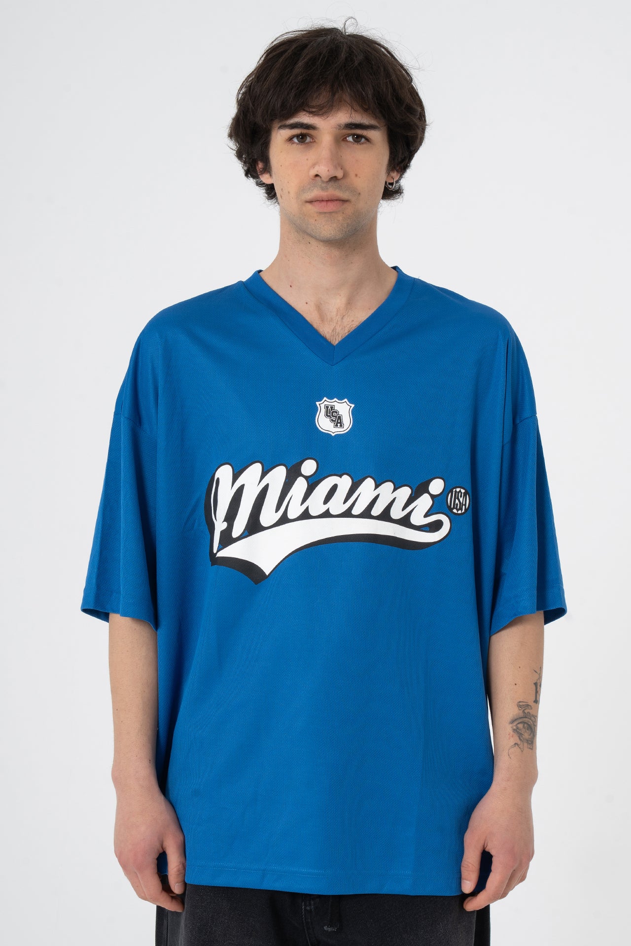 Miami Baskılı Oversize Forma Tişört