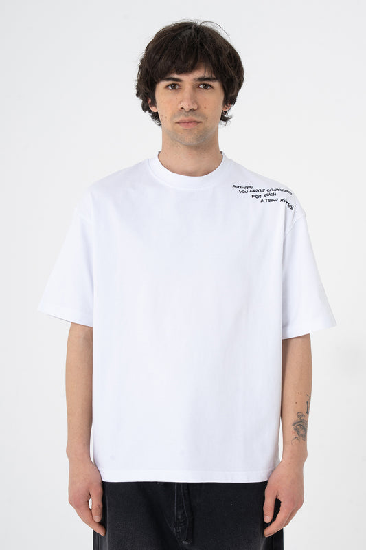 Nakış Detay Oversize Fit Tişört