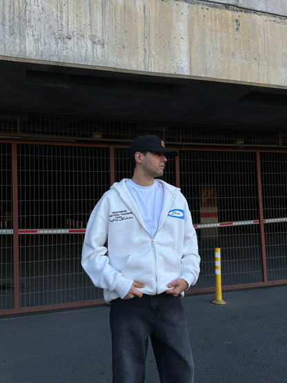 Studio Nakış Detay Ekru Zipp