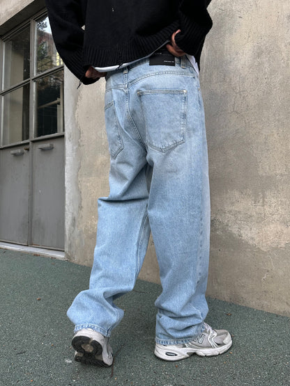 RW Premium Taş Detay Baggy Kot Pantolon