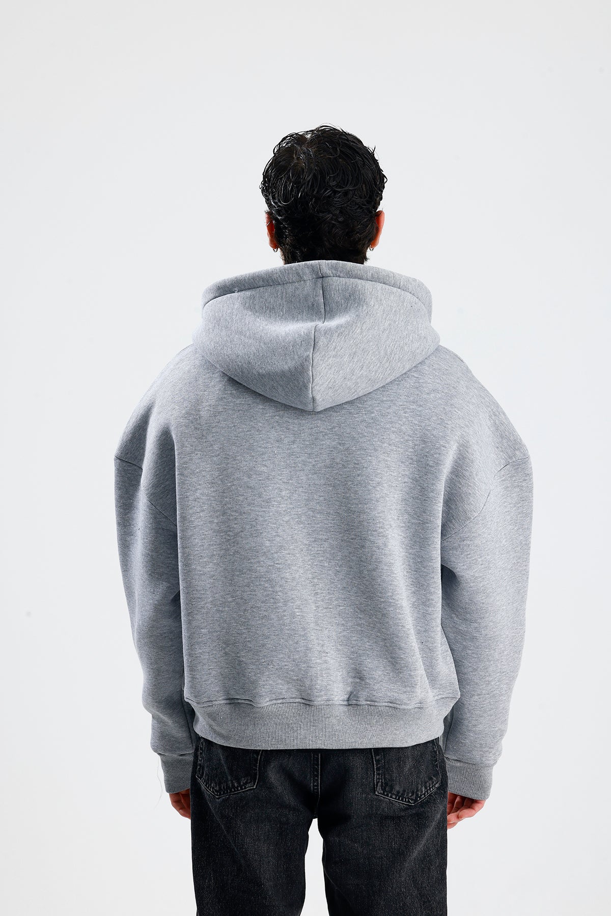 Basic Oversize Zip Hoodie