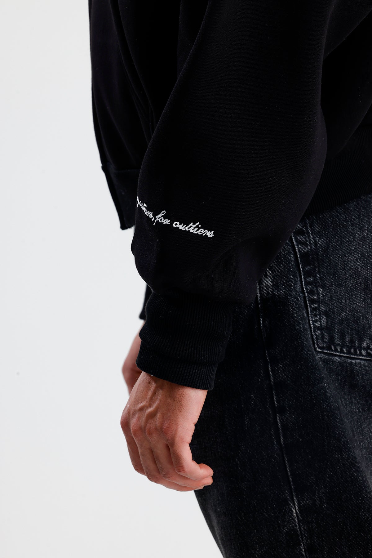 ATE STUDIOS Nakışlı Premium Oversize Zip Hoodie