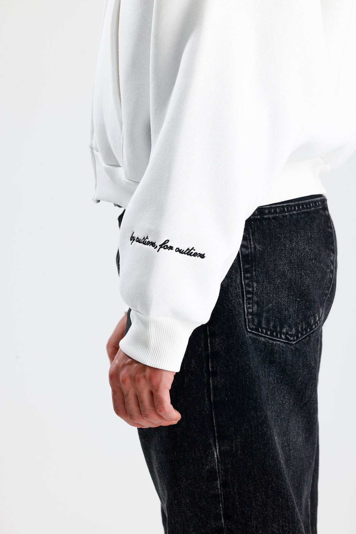 ATE STUDIOS Nakışlı Premium Oversize Zip Hoodie