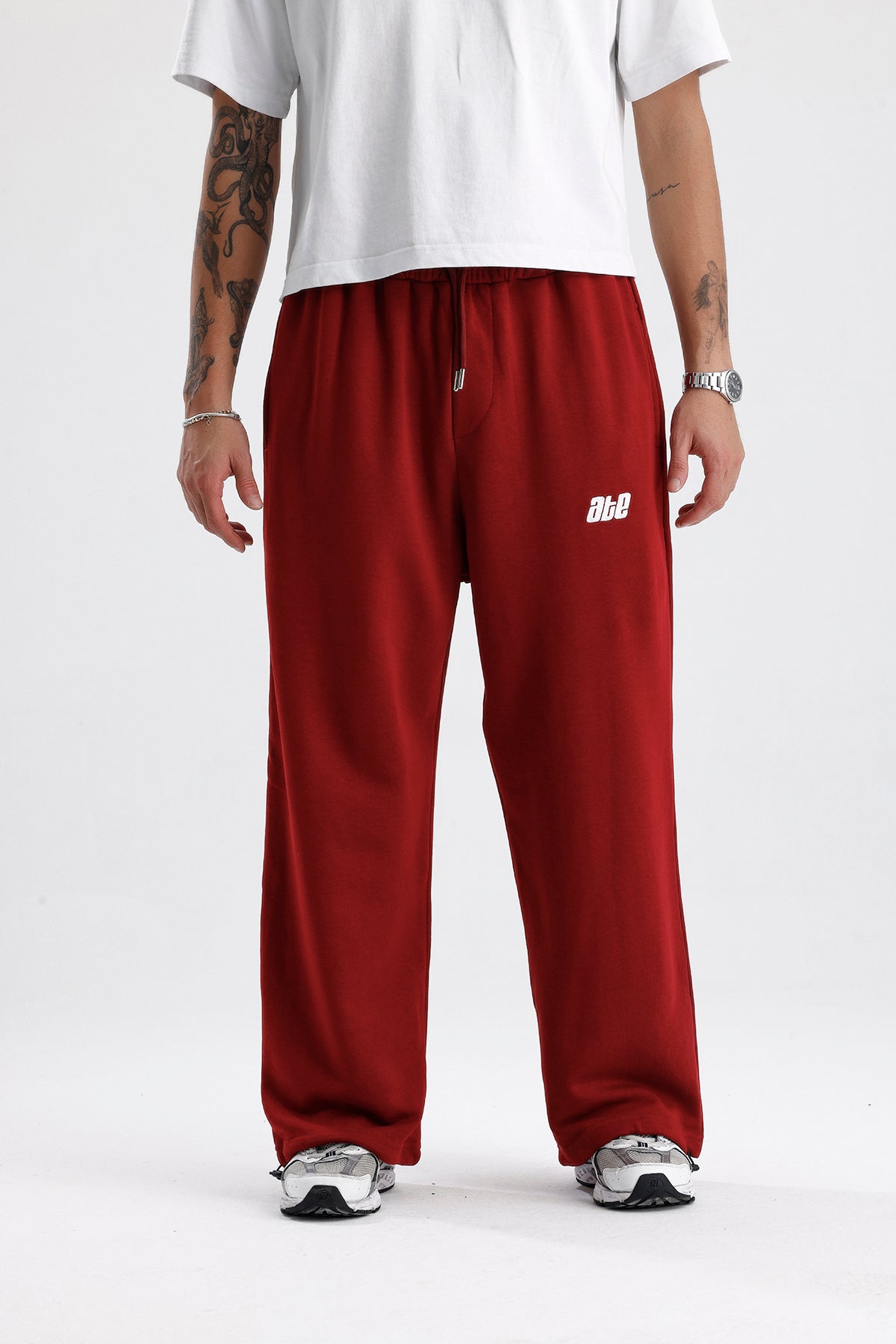 Mevsimlik ATE Nakış Premium Ayarlanabilir Paça Oversize Eşofman Altı