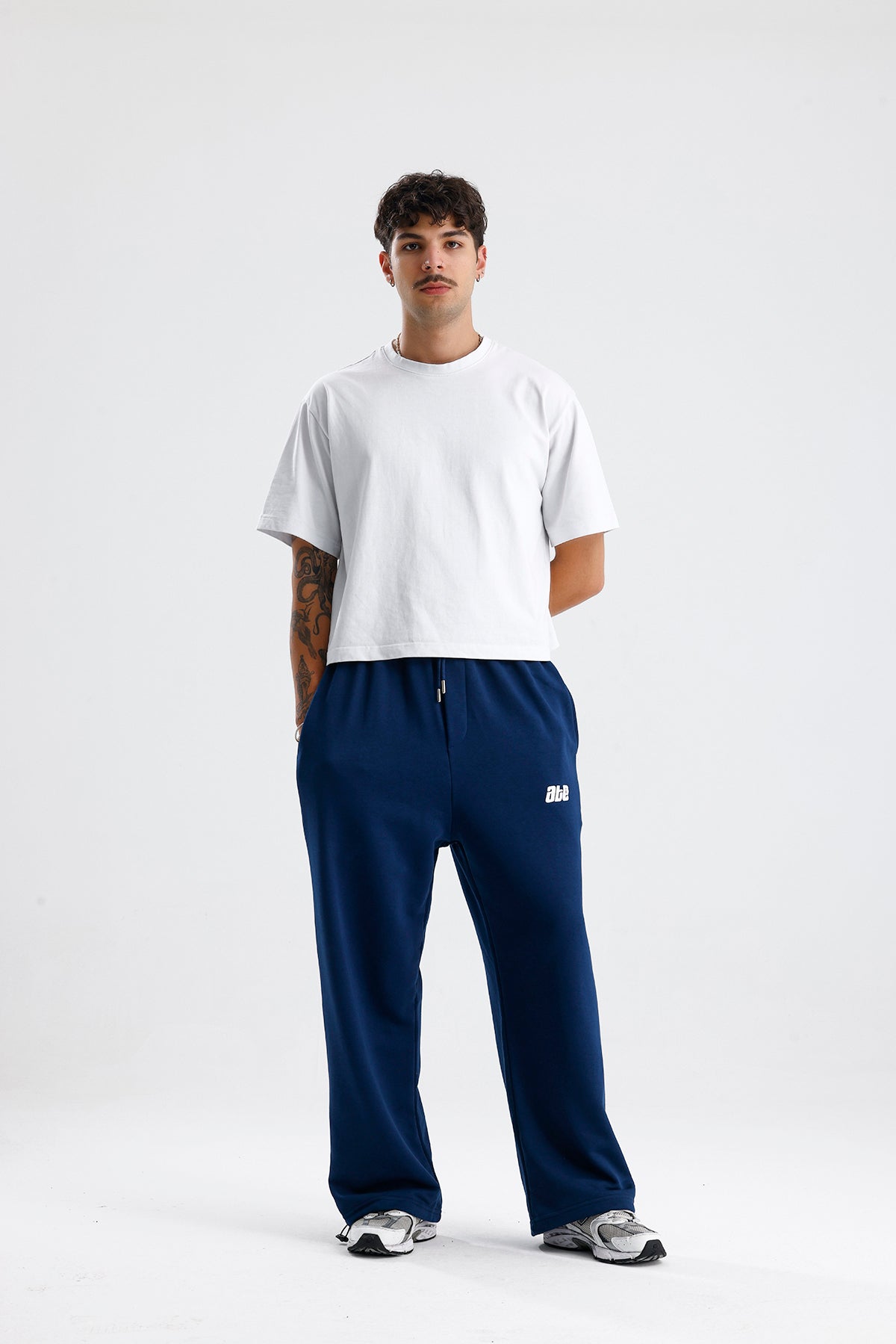 Mevsimlik ATE Nakış Premium Ayarlanabilir Paça Oversize Eşofman Altı