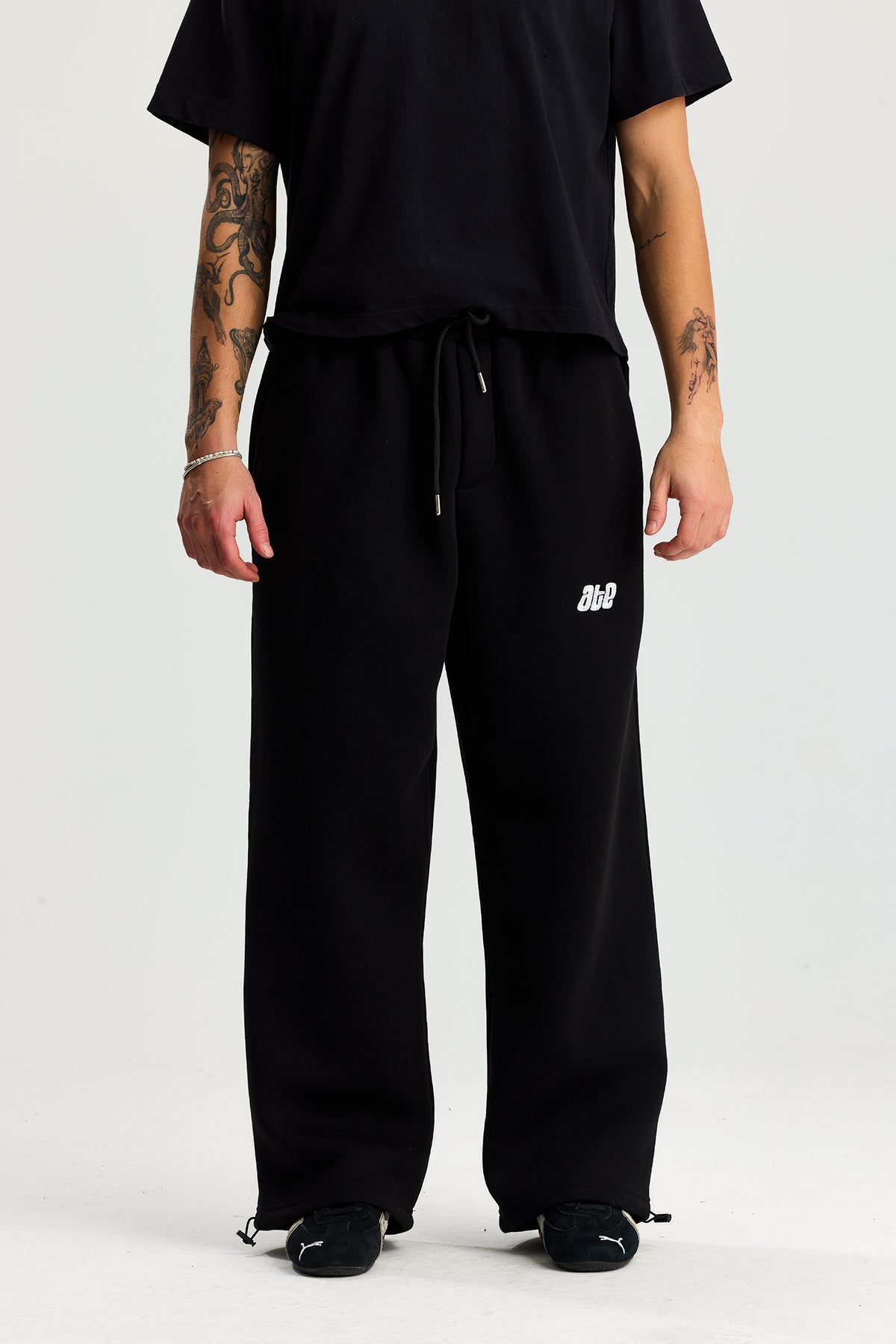 Kışlık ATE Nakış Premium Ayarlanabilir Paça Oversize Eşofman Altı