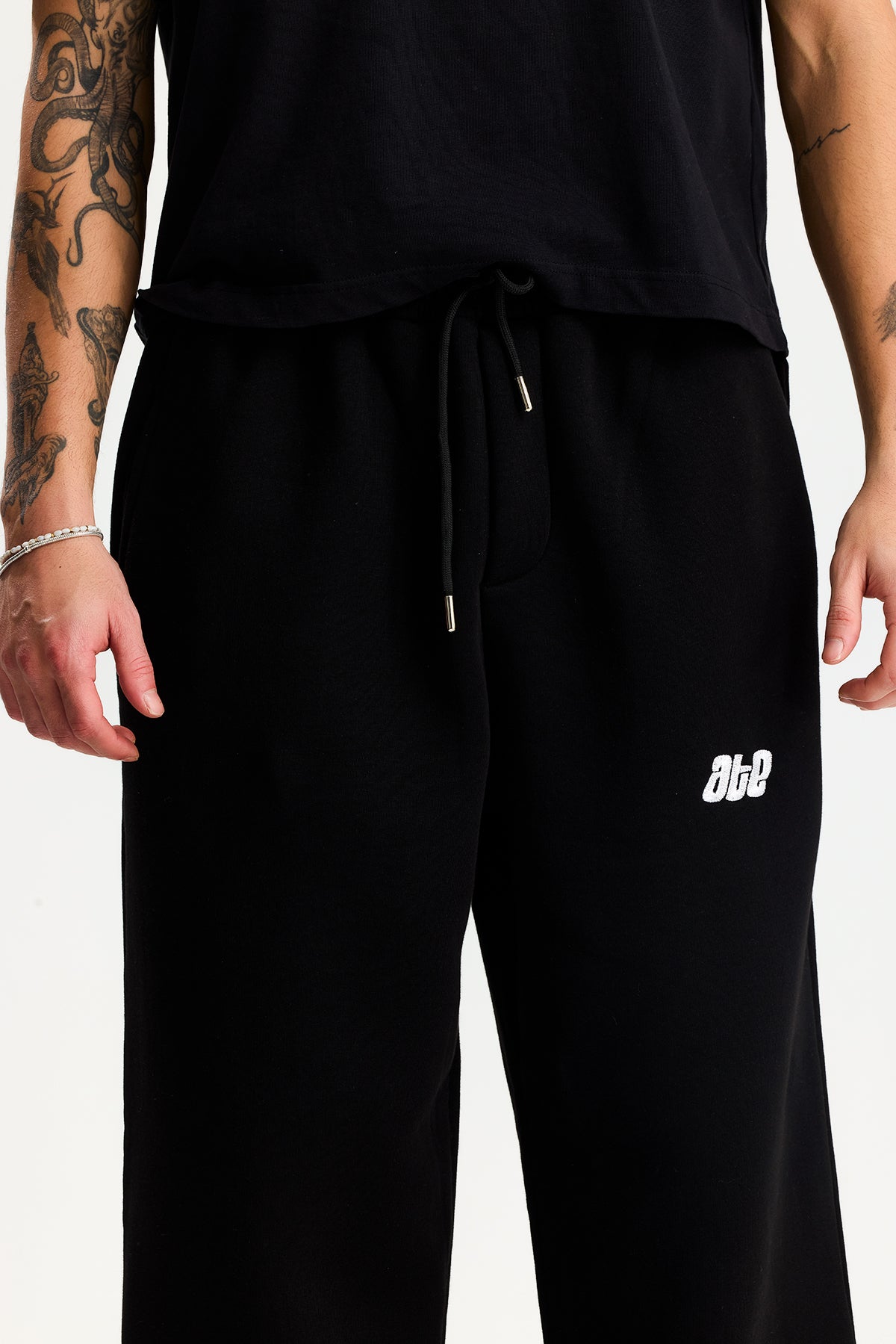 Kışlık ATE Nakış Premium Ayarlanabilir Paça Oversize Eşofman Altı