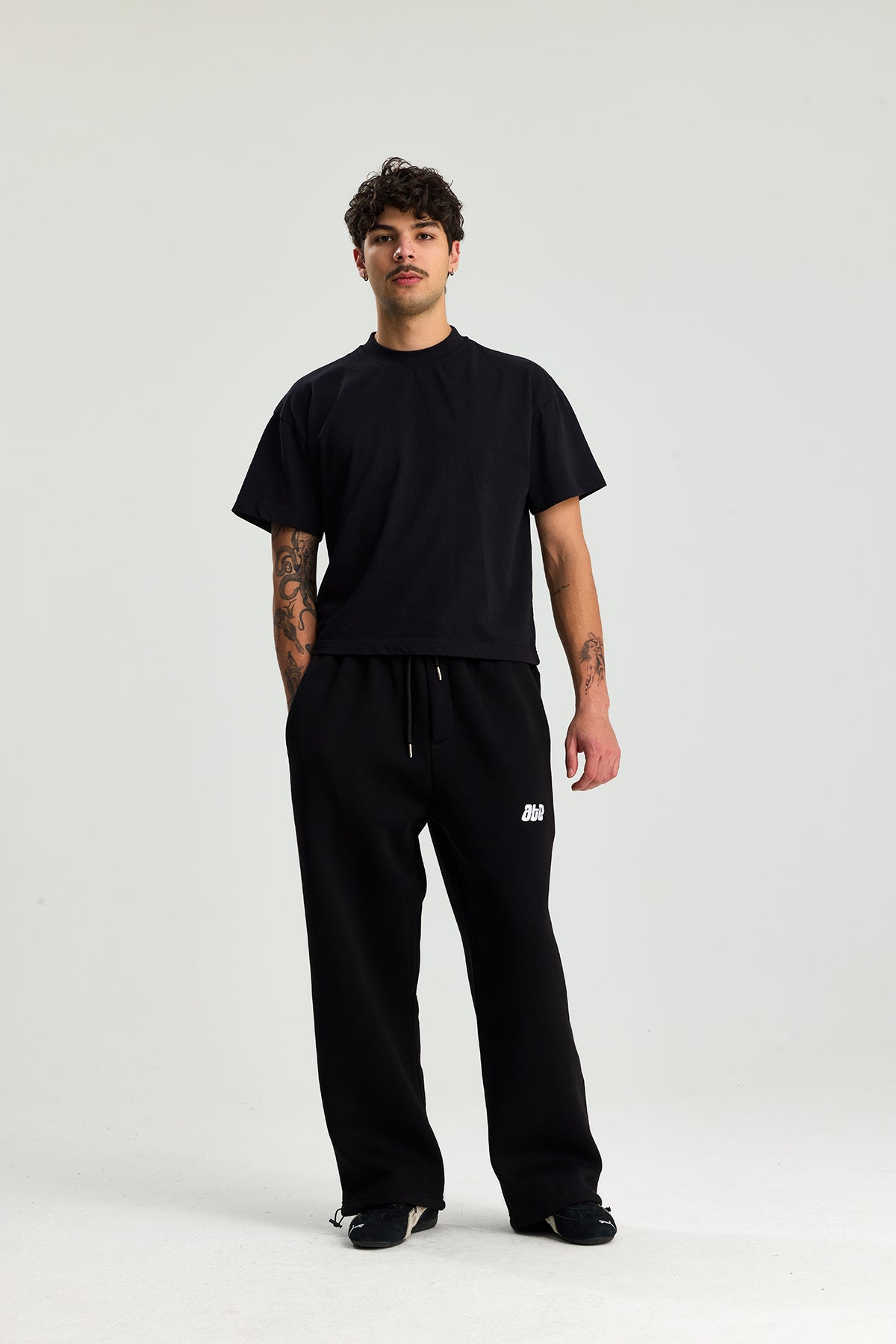 Kışlık ATE Nakış Premium Ayarlanabilir Paça Oversize Eşofman Altı