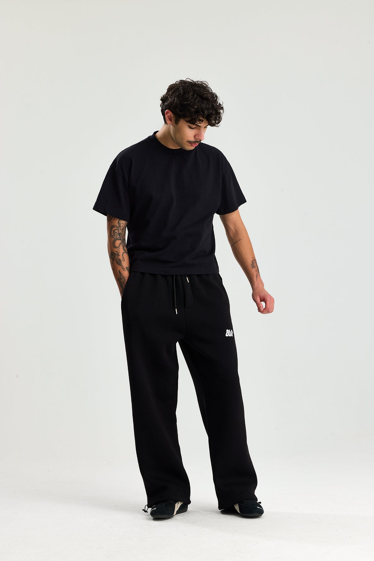 Kışlık ATE Nakış Premium Ayarlanabilir Paça Oversize Eşofman Altı