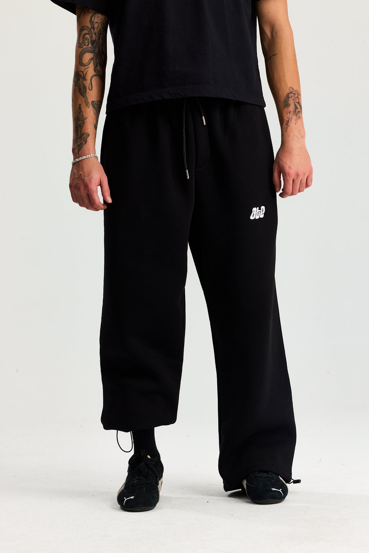 Kışlık ATE Nakış Premium Ayarlanabilir Paça Oversize Eşofman Altı