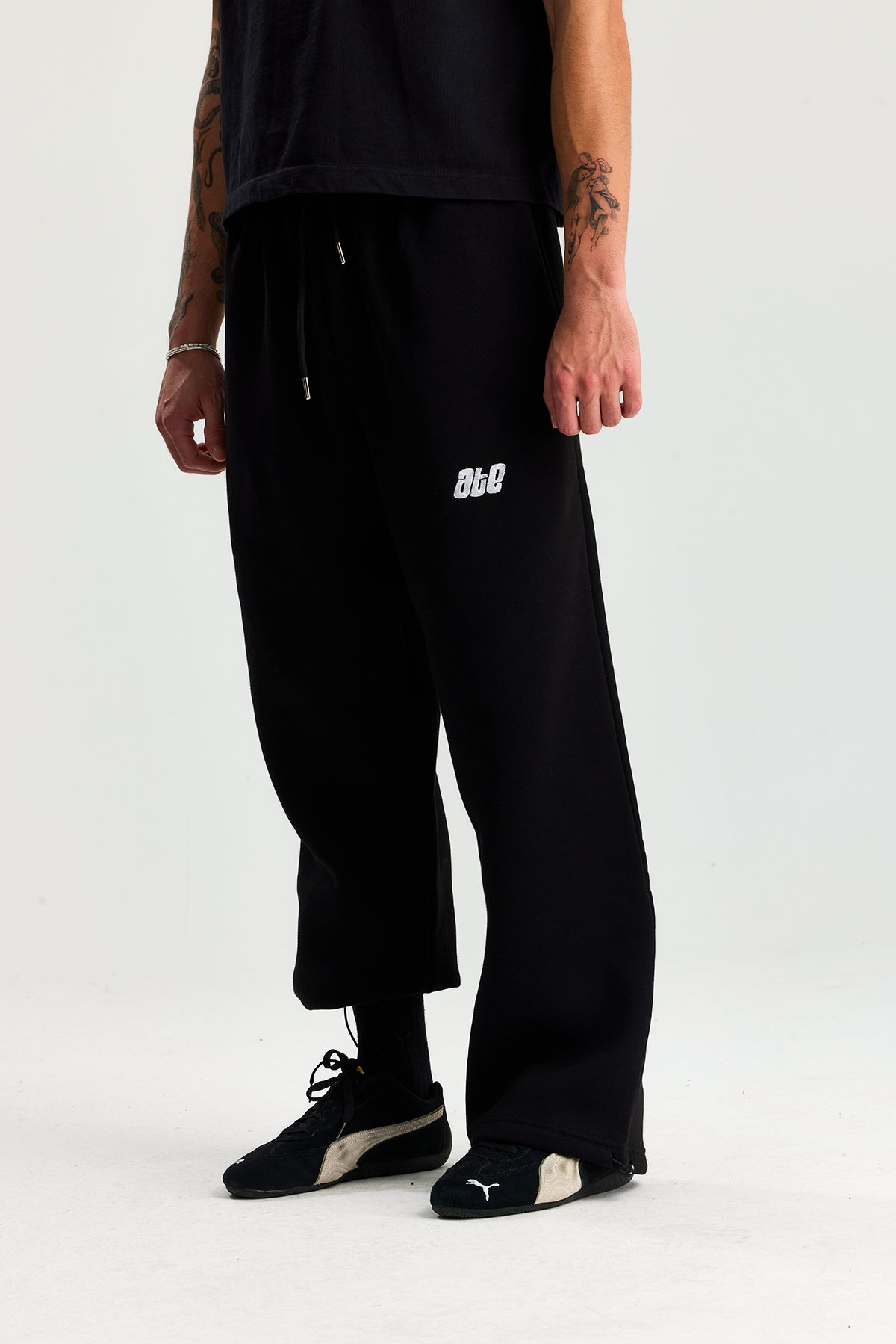 Kışlık ATE Nakış Premium Ayarlanabilir Paça Oversize Eşofman Altı