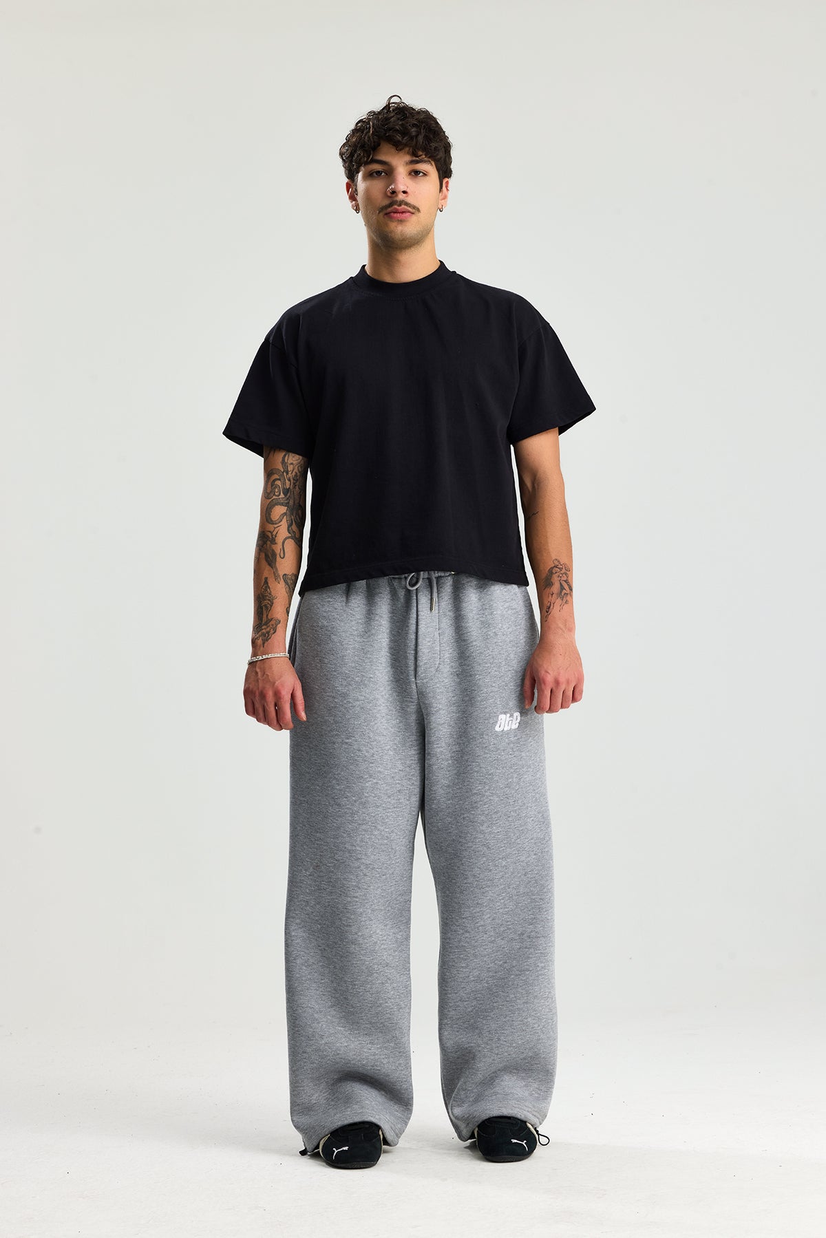 Kışlık ATE Nakış Premium Ayarlanabilir Paça Oversize Eşofman Altı