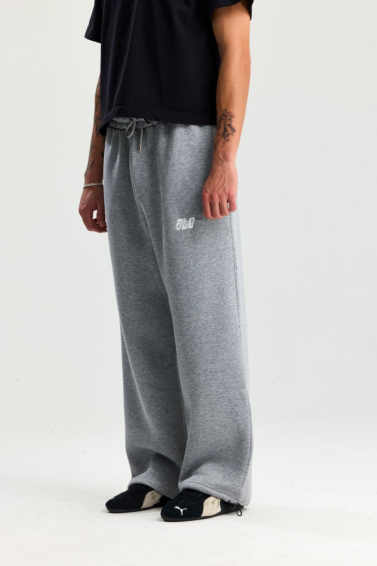 Kışlık ATE Nakış Premium Ayarlanabilir Paça Oversize Eşofman Altı