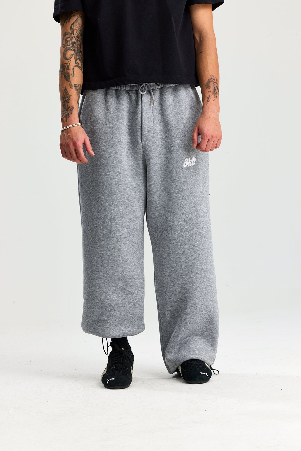 Kışlık ATE Nakış Premium Ayarlanabilir Paça Oversize Eşofman Altı