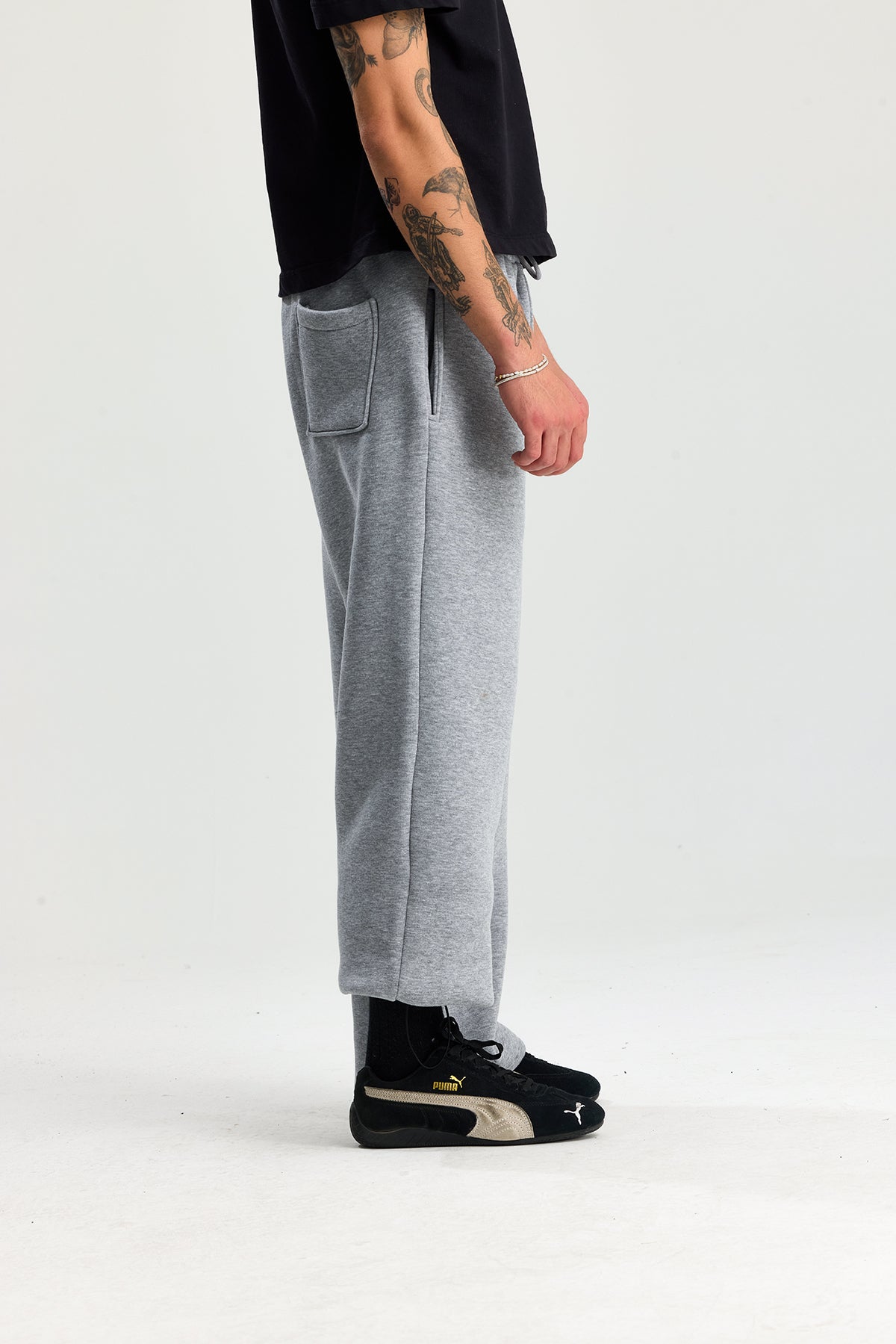 Kışlık ATE Nakış Premium Ayarlanabilir Paça Oversize Eşofman Altı