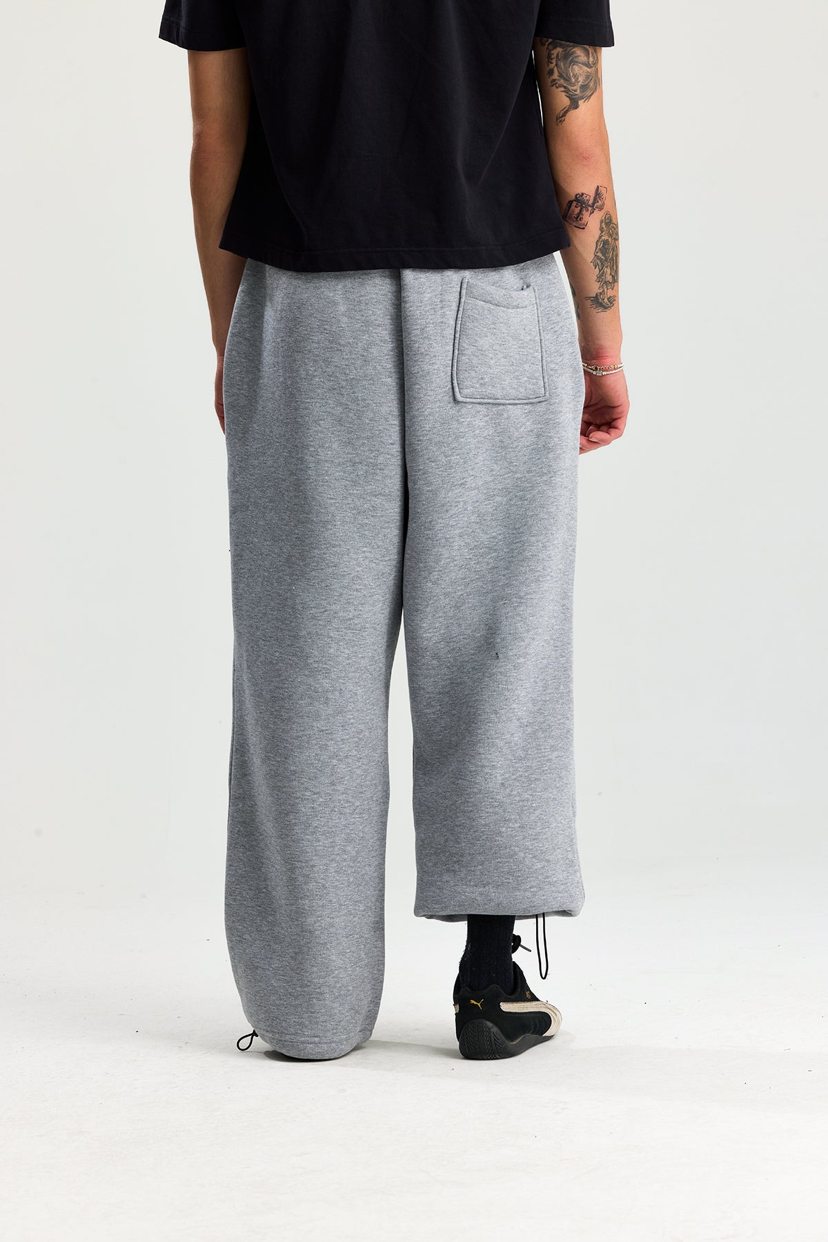 Kışlık ATE Nakış Premium Ayarlanabilir Paça Oversize Eşofman Altı