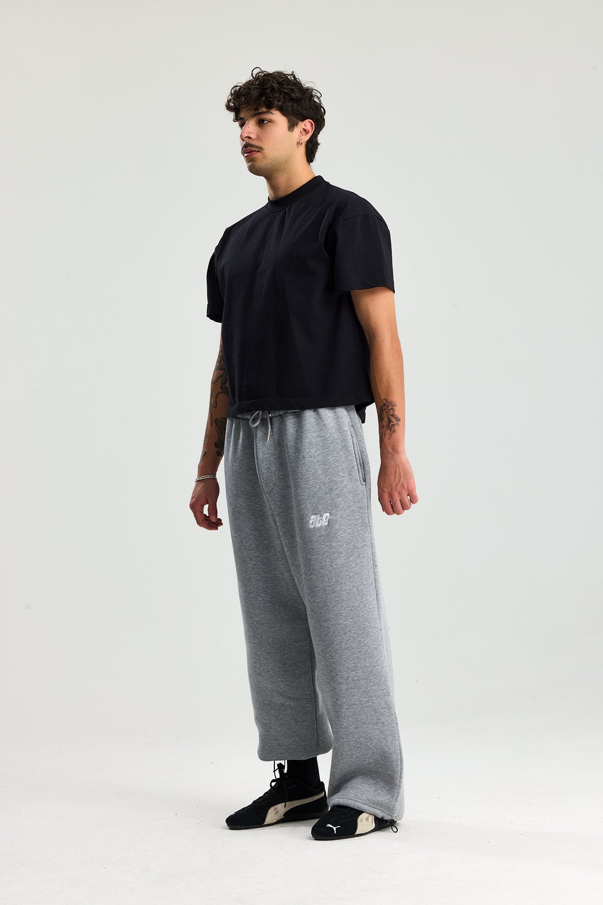 Kışlık ATE Nakış Premium Ayarlanabilir Paça Oversize Eşofman Altı