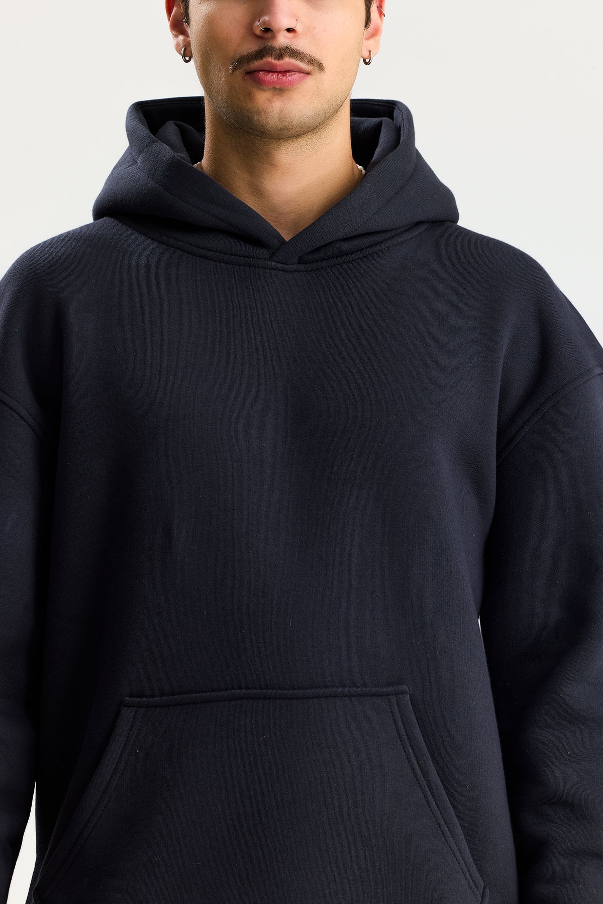 Basic Kapüşonlu Oversize Sweatshirt