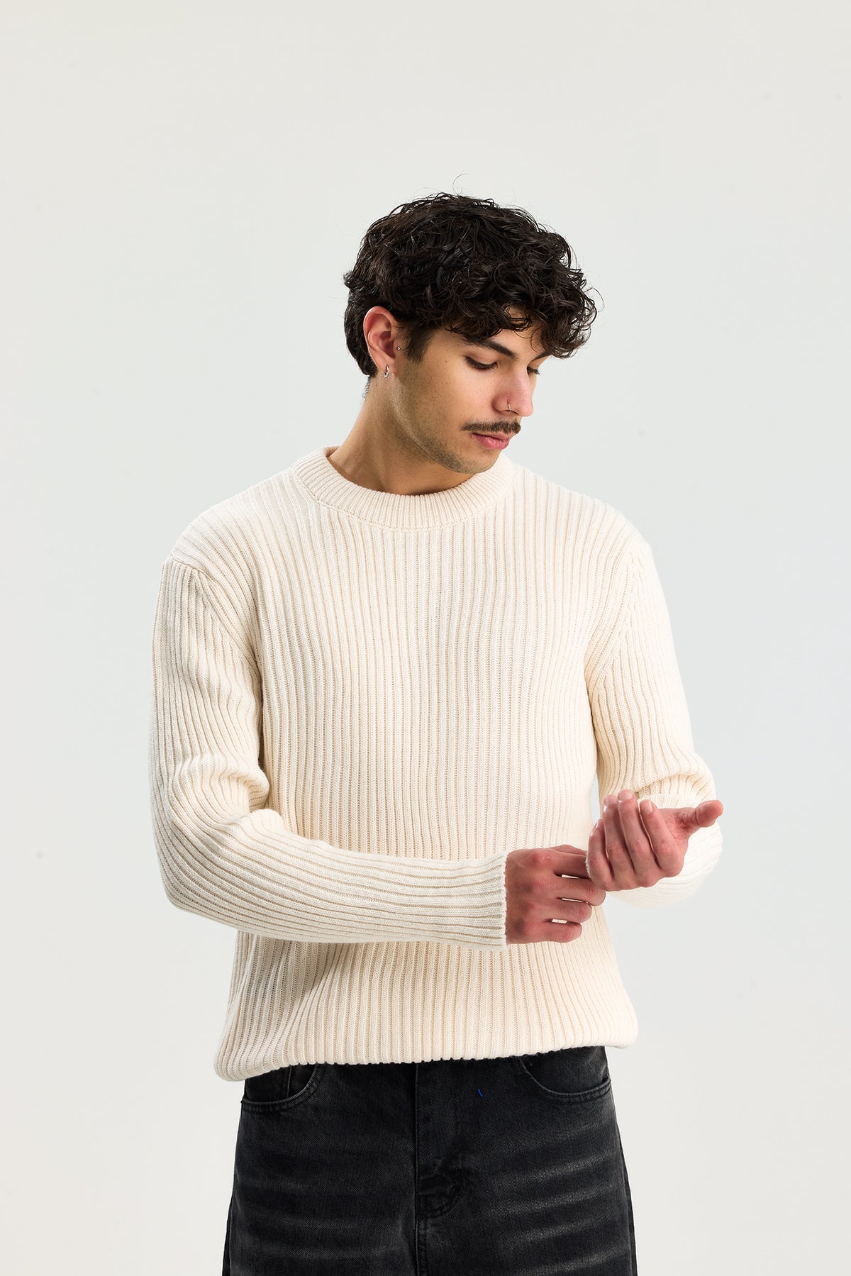 Comfort Fit Selanik Örgü Kazak