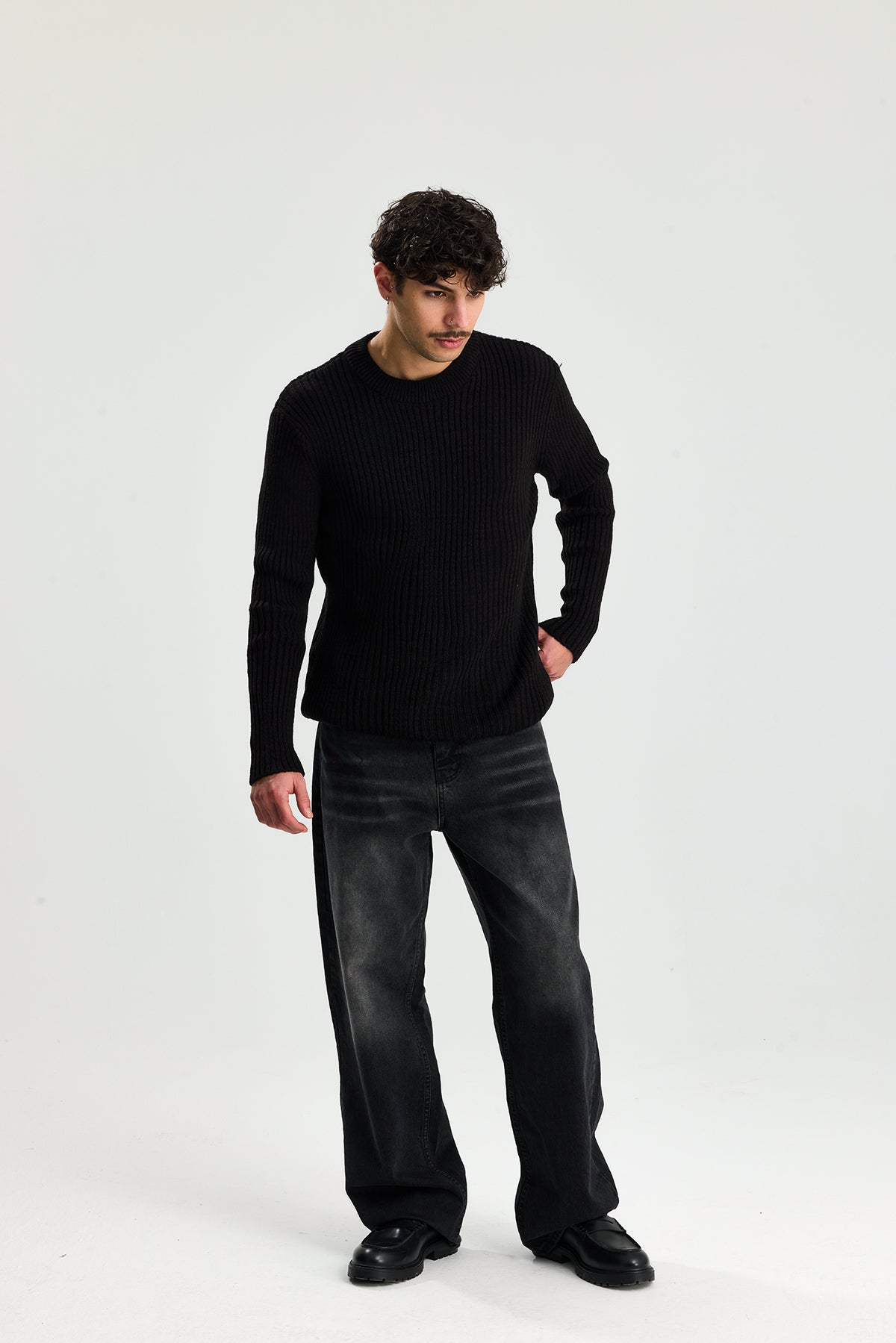 Comfort Fit Selanik Örgü Kazak