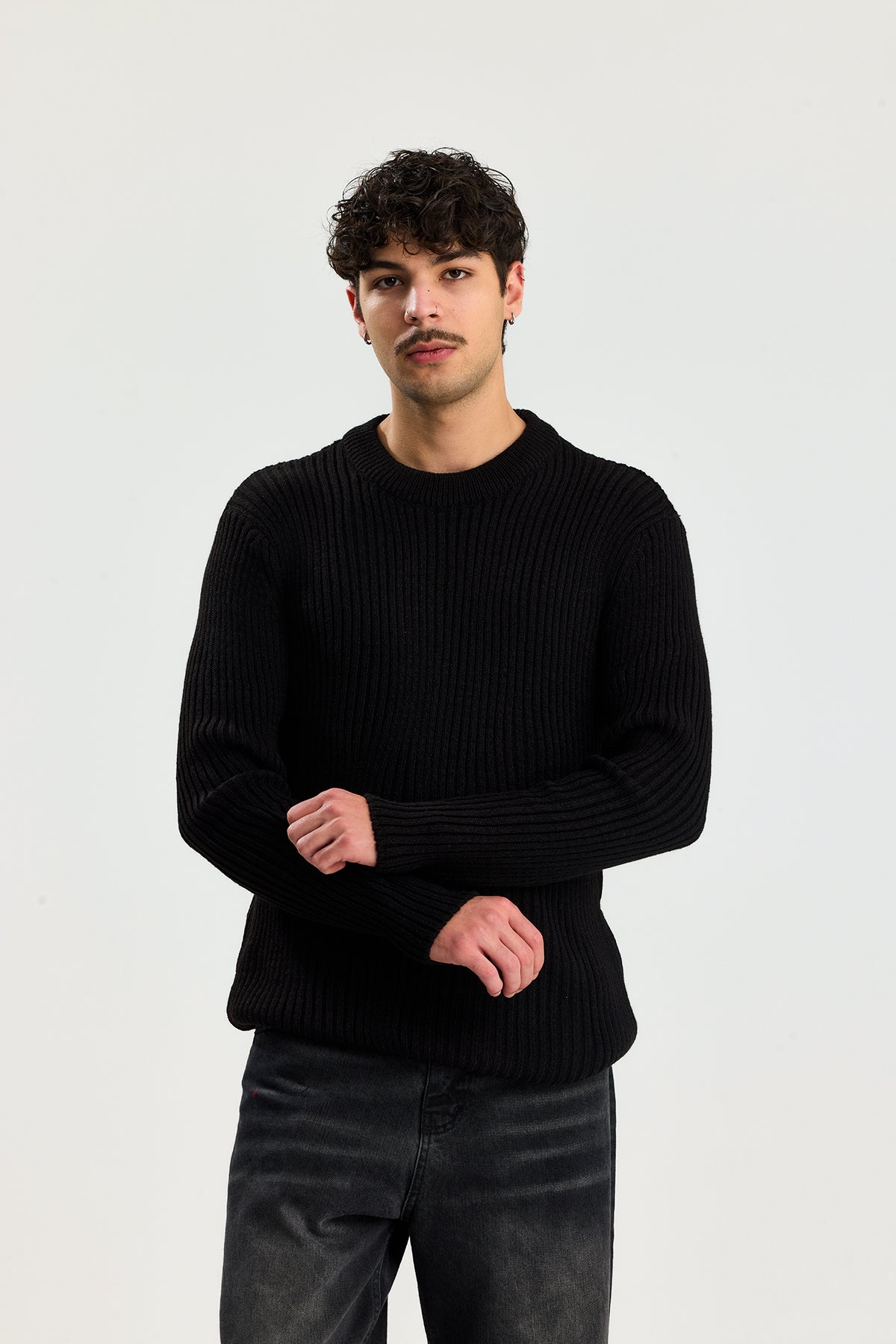 Comfort Fit Selanik Örgü Kazak