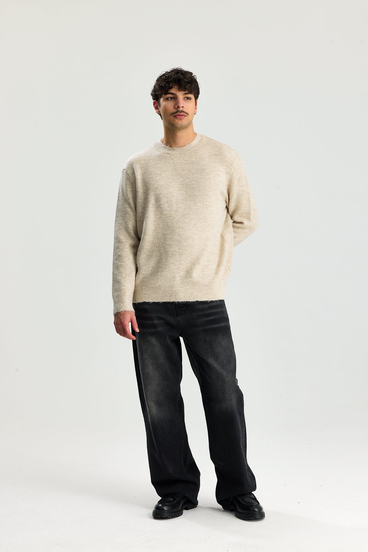 Kırçıllı Relaxed Fit Kazak