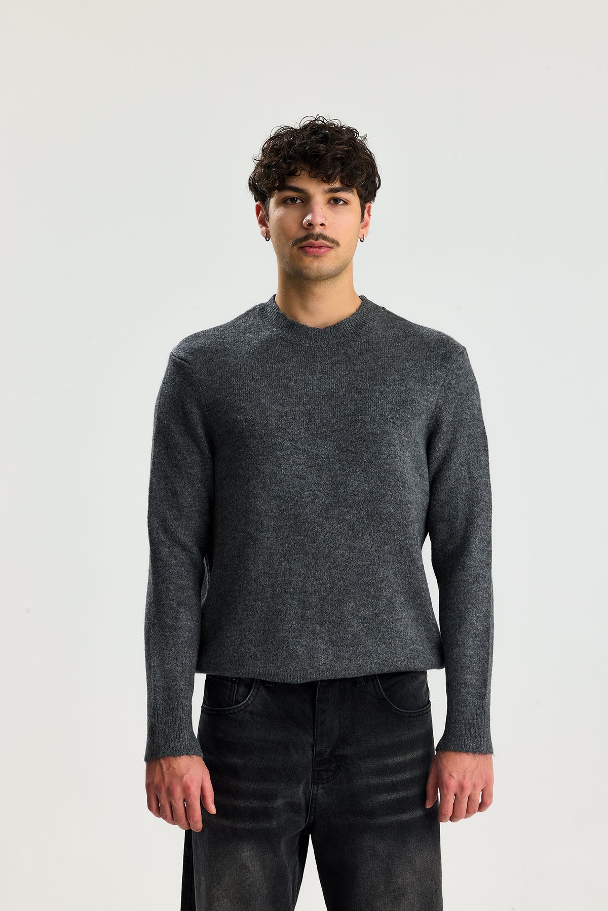 Kırçıllı Relaxed Fit Kazak