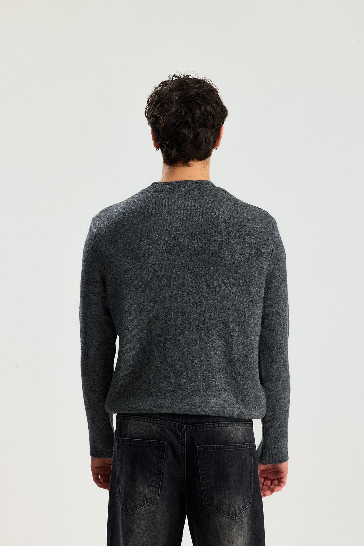 Kırçıllı Relaxed Fit Kazak