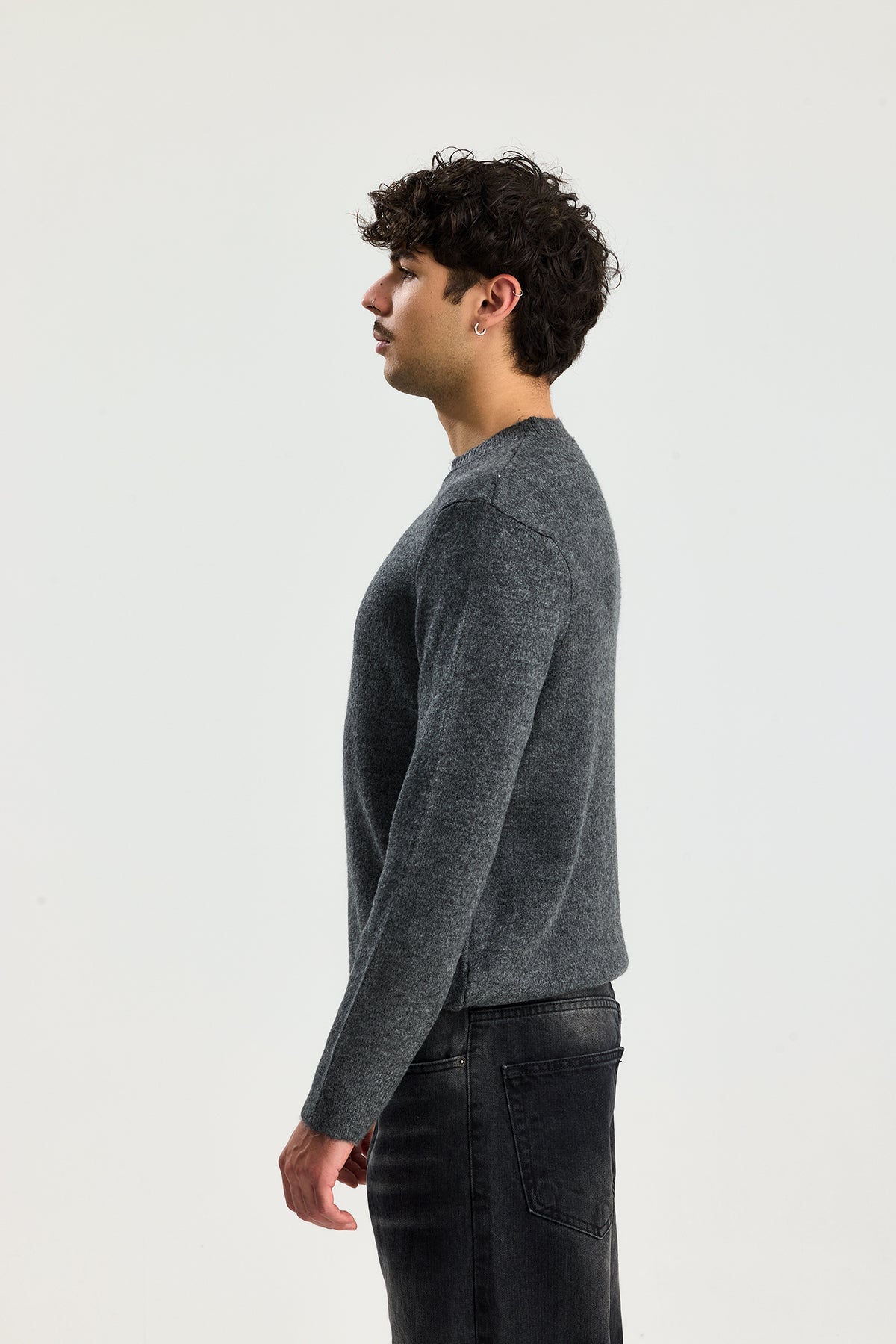 Kırçıllı Relaxed Fit Kazak