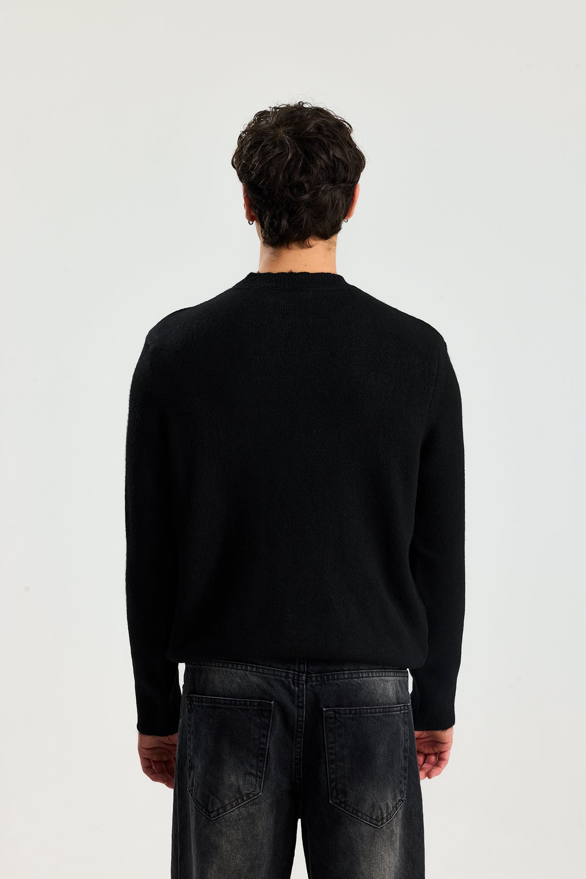 Kırçıllı Relaxed Fit Kazak