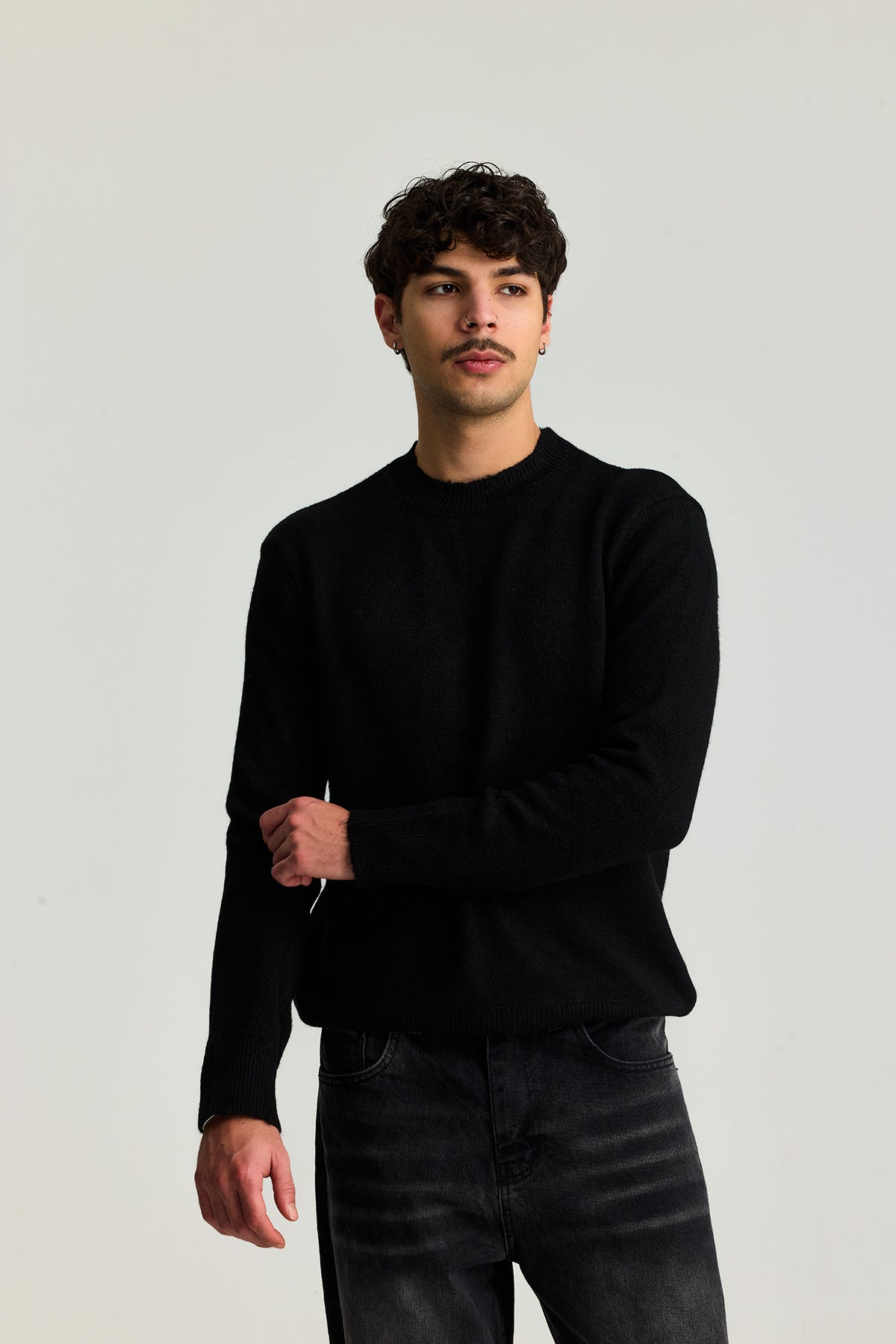 Kırçıllı Relaxed Fit Kazak