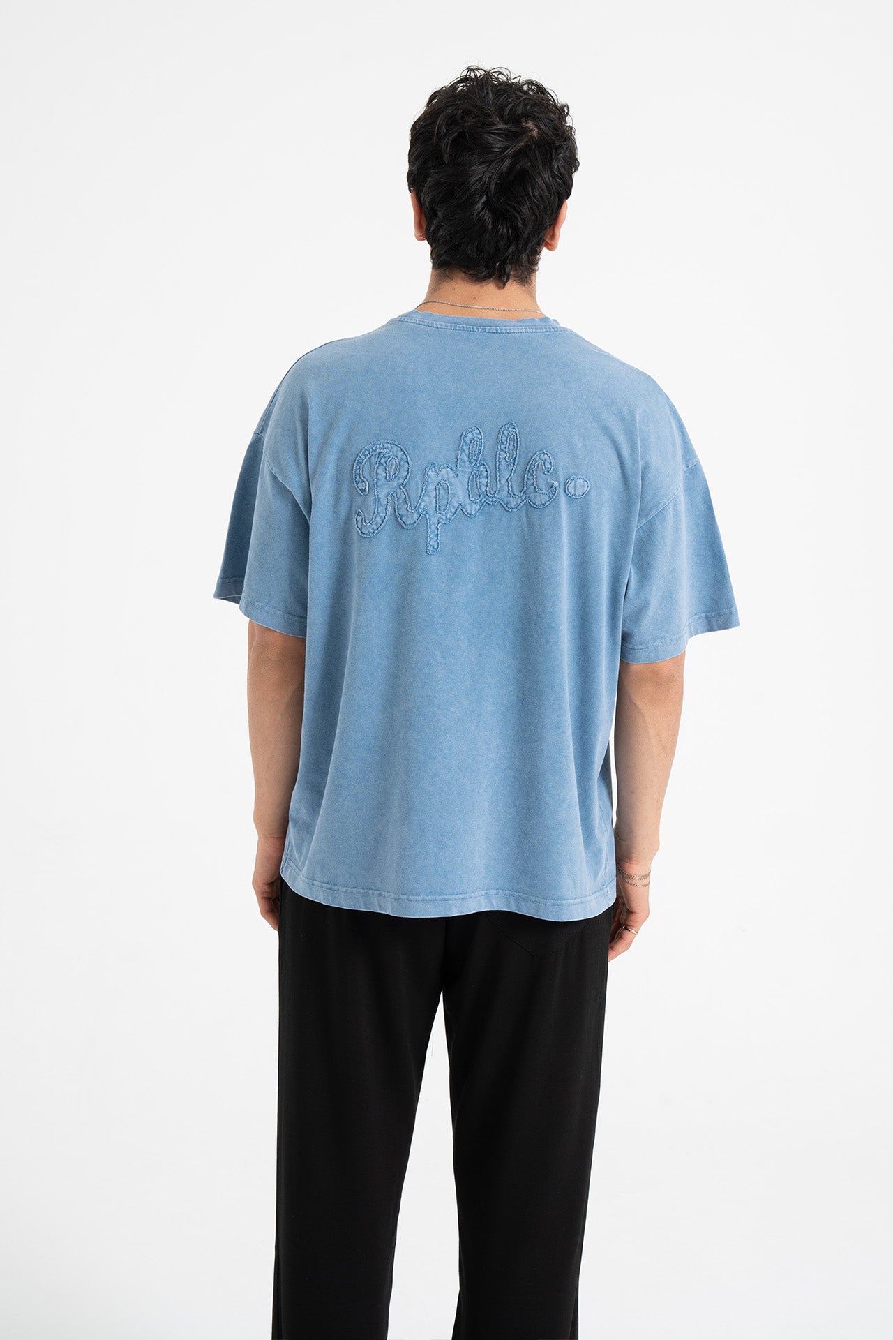 Rpblic Nakışlı Basic Oversize Tişört