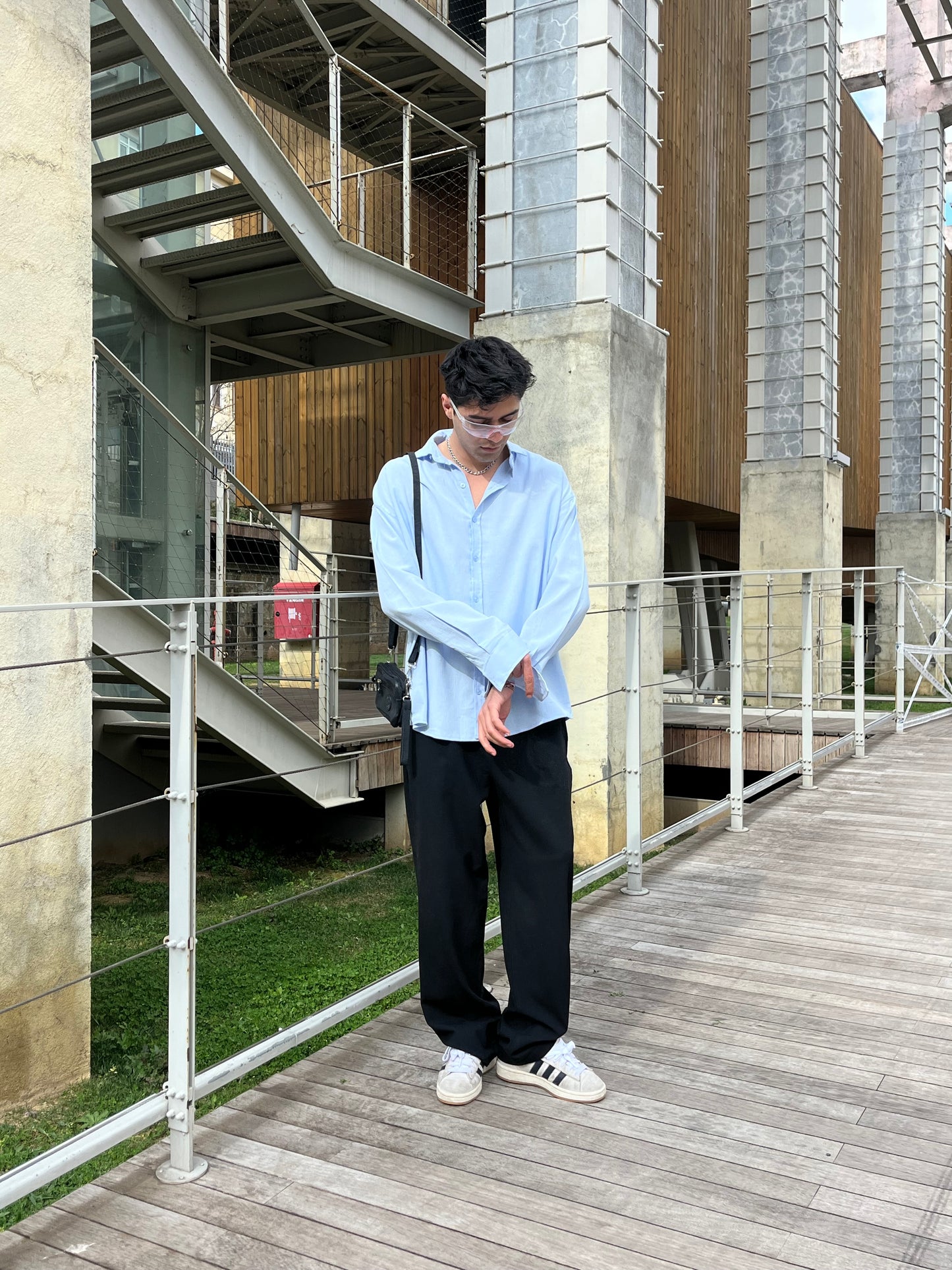 Relaxed Fit Pamuklu Keten Gömlek