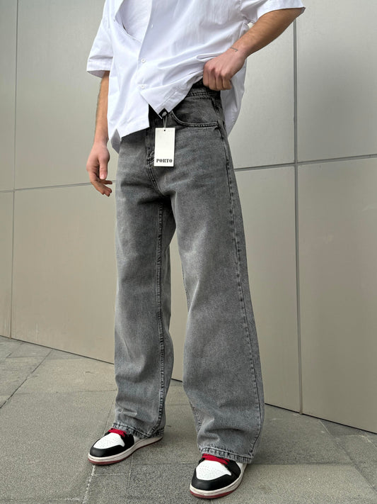 Premium Antrasit Baggy Jean