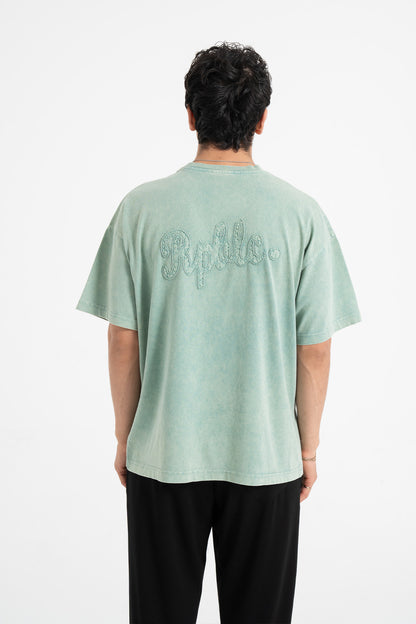 Rpblic Nakışlı Basic Oversize Tişört